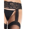 Sheer Thigh Highs - Queen Size - Black