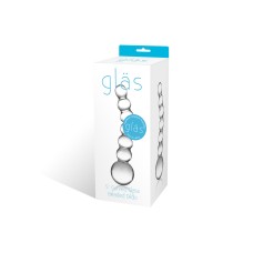 5" Curved Flass Beaded Dildo