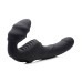 Slim Rider Ribbed Vibrating Silicone Strapless Strap-On