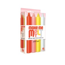 The 9's Make Me Melt Sensual Warm-Drip Candles 4 Pack - Pastel The 9's Make Me Melt Sensual Warm-Drip Candles 4 Pack - Pastel