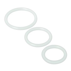 Trinity Silicone Cock Rings - Clear Trinity Silicone Cock Rings - Clear