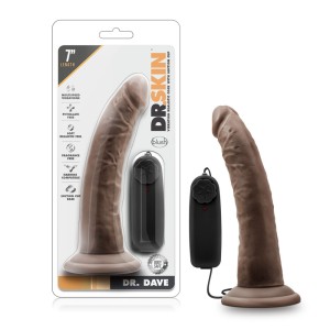 Dr. Skin - Dr. Dave - 7 Inch Vibrating Cock With Suction Cup - Chocolate Dr. Skin - Dr. Dave - 7 Inch Vibrating Cock With Suction Cup - Chocolate