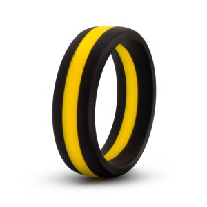 Performance - Silicone Go Pro Cock Ring - Black/gold/black Performance - Silicone Go Pro Cock Ring - Black/gold/black