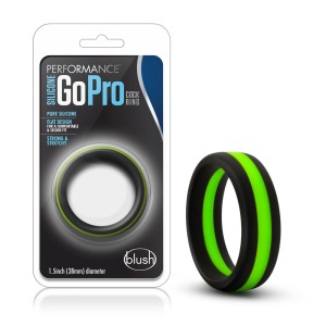 Performance - Silicone Go Pro Cock Ring - Black/green/black Performance - Silicone Go Pro Cock Ring - Black/green/black