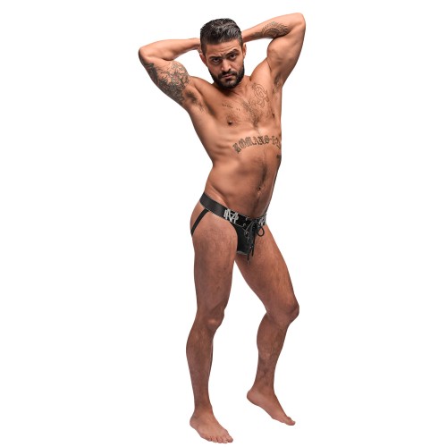Black Ice Lace Up Jock - S/m Black Ice Lace Up Jock - S/m