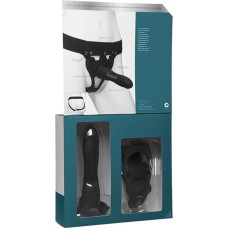 Body Extensions - Hollow Large Dong Strap-on 2-Piece Set - Black Body Extensions - Hollow Large Dong Strap-on 2-Piece Set - Black