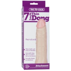 Vac-U-Lock 7 Inch Thin Dong - the Naturals Vac-U-Lock 7 Inch Thin Dong - the Naturals