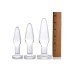 Dosha 3 Piece Glass Anal Plug Kit