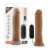 Dr. Skin - Dr. Throb - 9.5 Inch Vibrating Realistic Cock With Suction Cup - Mocha