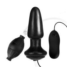 Lux Fetish 4" Inflatable Vibrating Butt Plug Lux Fetish 4" Inflatable Vibrating Butt Plug