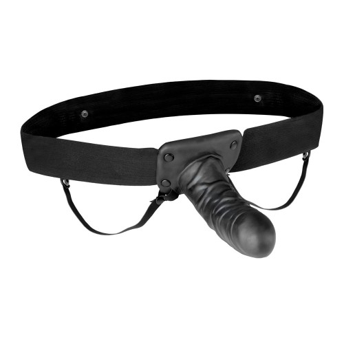 Lux Fetish Unisex Vibrating Hollow Strap-on Dildo Lux Fetish Unisex Vibrating Hollow Strap-on Dildo