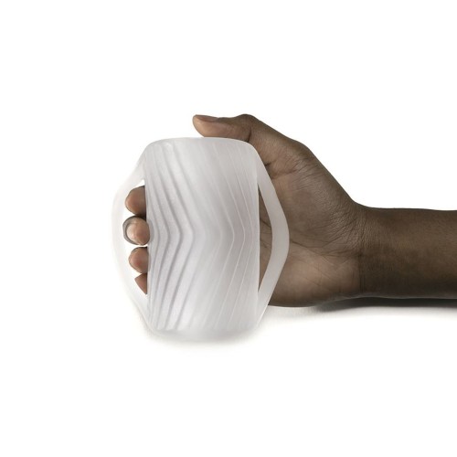 Perfect Fit Male Masturbator With Grips - Clear Perfect Fit Male Masturbator With Grips - Clear