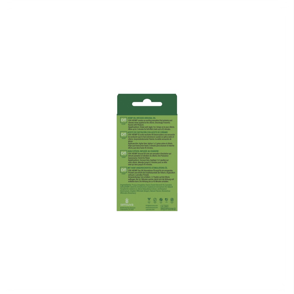 On Hemp Infused Arousal Oil -Medium Box - 0.17 Fl. Oz.