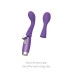 Perks Ex-1 Clitoral Stimulating Wand  and  G-Spot Vibrator - Purple