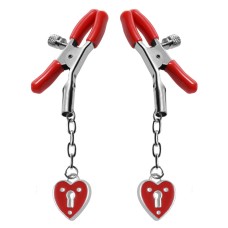Charmed Heart Padlock Nipple Clamps Charmed Heart Padlock Nipple Clamps