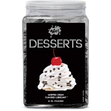 Wet Desserts Whipped Cream .33 Fl Oz Pouch Counter Bowl 144pc Wet Desserts Whipped Cream .33 Fl Oz Pouch Counter Bowl 144pc