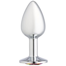 Cloud 9 Novelties Gems Silver Chromed Anal Plug - Small Cloud 9 Novelties Gems Silver Chromed Anal Plug - Small