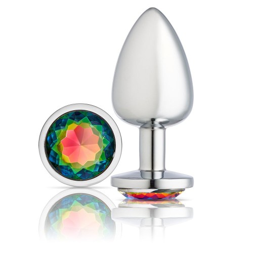 Cloud 9 Novelties Gems Silver Chromed Anal Plug - Large Cloud 9 Novelties Gems Silver Chromed Anal Plug - Large