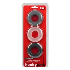 Hunkyjunk Huj3 C-Ring 3 Pk - Tar / Multi Hunkyjunk Huj3 C-Ring 3 Pk - Tar / Multi