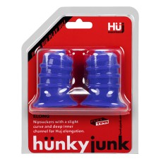 Hunkyjunk Elong Nipsuckers - Cobalt Hunkyjunk Elong Nipsuckers - Cobalt