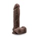 Au Natural - 9 Inch Dildo With Suction Cup - Chocolate Au Natural - 9 Inch Dildo With Suction Cup - Chocolate