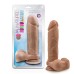 Au Natural - 9 Inch Dildo With Suction Cup - Mocha