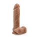 Au Natural - 9 Inch Dildo With Suction Cup - Mocha