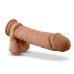 Au Natural - 9 Inch Dildo With Suction Cup - Mocha