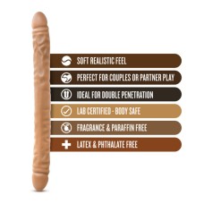 Dr. Skin - 18 Inch Double Dildo - Mocha Dr. Skin - 18 Inch Double Dildo - Mocha