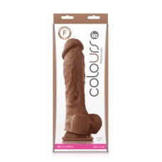 Colours - Pleasures - 8" Dildo - Brown Colours - Pleasures - 8" Dildo - Brown