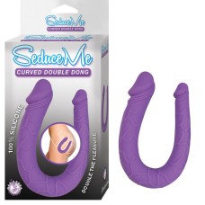 Seduce Me Curved Double Dong - Purple Seduce Me Curved Double Dong - Purple