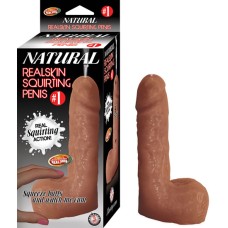#1 Natural Realskin Squirting Penis - Brown #1 Natural Realskin Squirting Penis - Brown