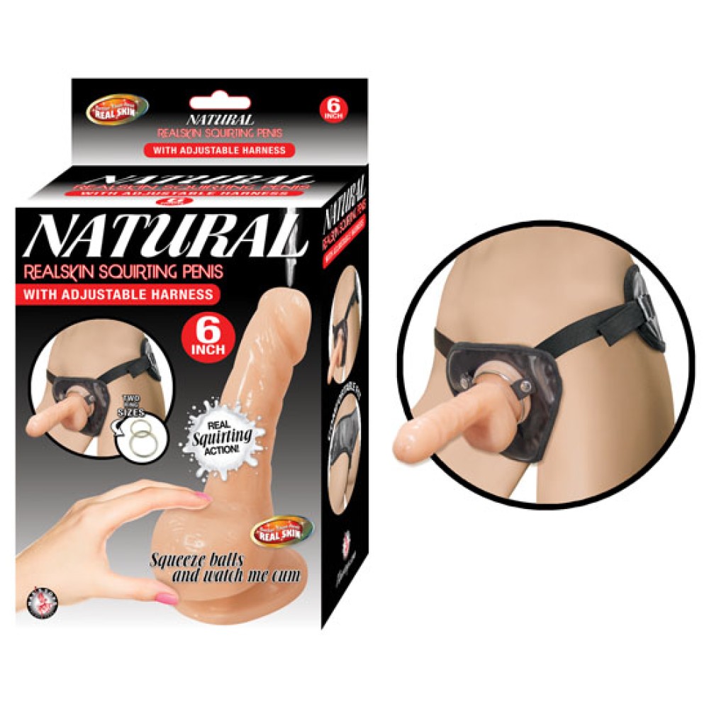 Natural Realskin Squirting Penis - Flesh