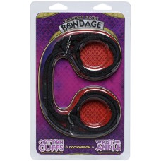 Japanese Style Bondage - Cotton Wrist or Ankle Cotton Cuffs - Black Japanese Style Bondage - Cotton Wrist or Ankle Cotton Cuffs - Black