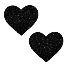 Black Malice Glitter I Heart U Nipztix Pasties Black Malice Glitter I Heart U Nipztix Pasties