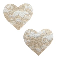Nude Toffee Lace I Heart U Pasties Nude Toffee Lace I Heart U Pasties