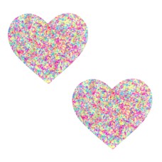 Sprankles Neon Blacklight Glitter I Heart U Nipztix Pasties Sprankles Neon Blacklight Glitter I Heart U Nipztix Pasties
