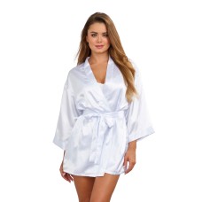 Robe, Chemise, Padded Hanger - Medium - White Robe, Chemise, Padded Hanger - Medium - White