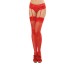 Sheer Thigh High - One Size - Red