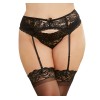 Lace Garterbelt - Queen - Black