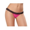 Panty - Small - Hot Pink/ Black