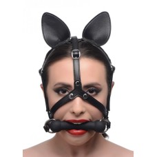 Dark Horse Pony Head Harness With Silicone Bit