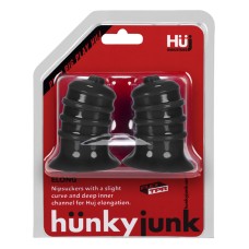 Hunkyjunk Elong Nipsuckers - Black Hunkyjunk Elong Nipsuckers - Black