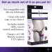 Double Take 10x Vibrating Double Penetration Adjustable Strap-on Purple
