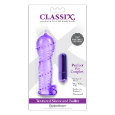 Classix Textured Sleeve & Bullet - Purple Classix Textured Sleeve & Bullet - Purple