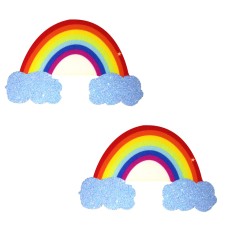 Rainbow Glitter Cloud Pasties Rainbow Glitter Cloud Pasties