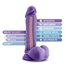 Au Natural - Bold - Hero - 8 Inch Dildo - Purple Au Natural - Bold - Hero - 8 Inch Dildo - Purple