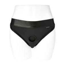 Em. Ex. Active Harness Wear Crotchless Silhouette - Black - Small Em. Ex. Active Harness Wear Crotchless Silhouette - Black - Small