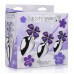 Violet Flower Gem Anal Plug Set