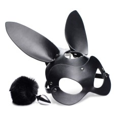 Bunny Tail Anal Plug and Mask Set Bunny Tail Anal Plug and Mask Set